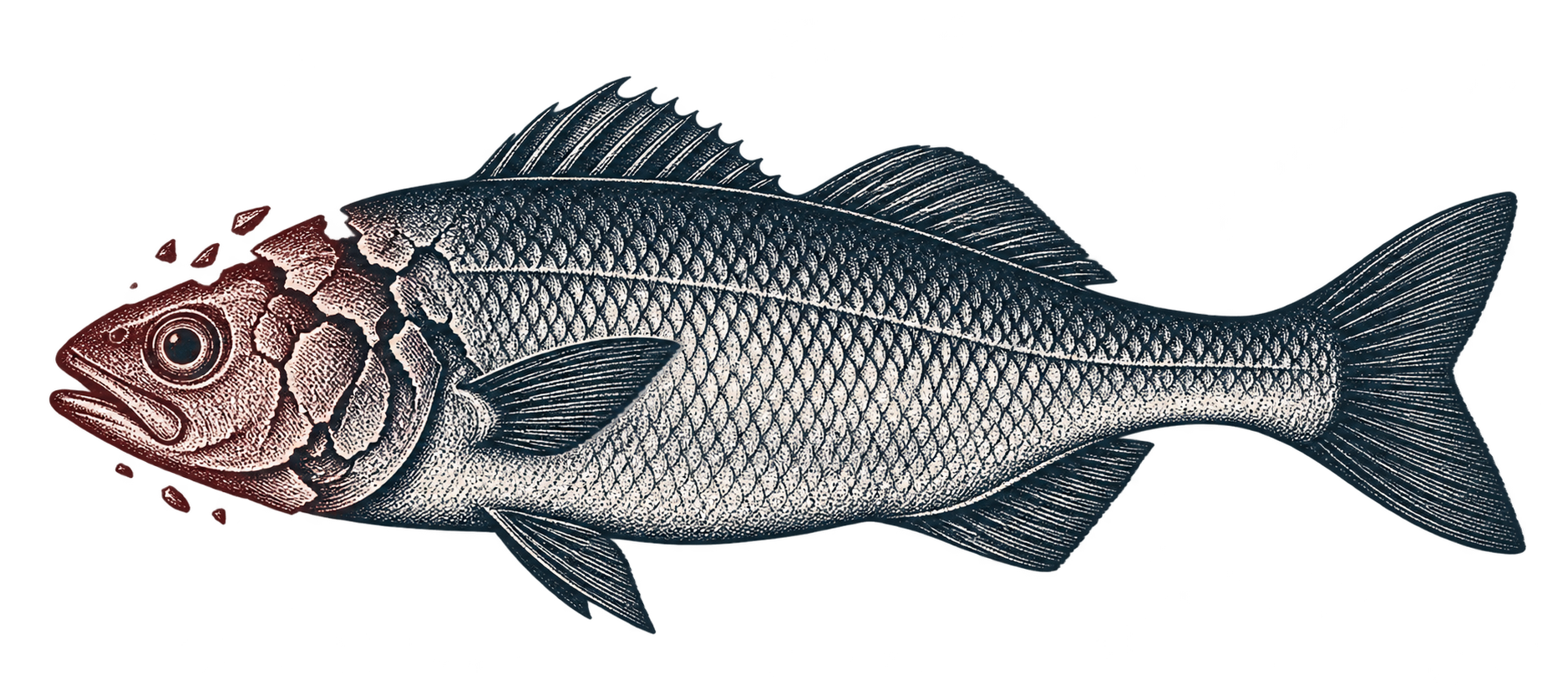 Fiskillustrasjon som symbol på ledelsesansvar.
